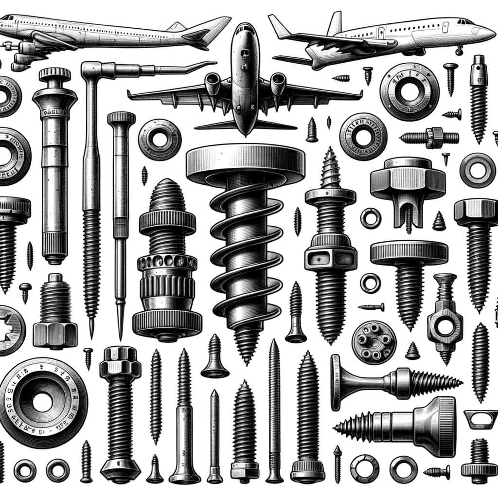 Aviation Screws Illustration