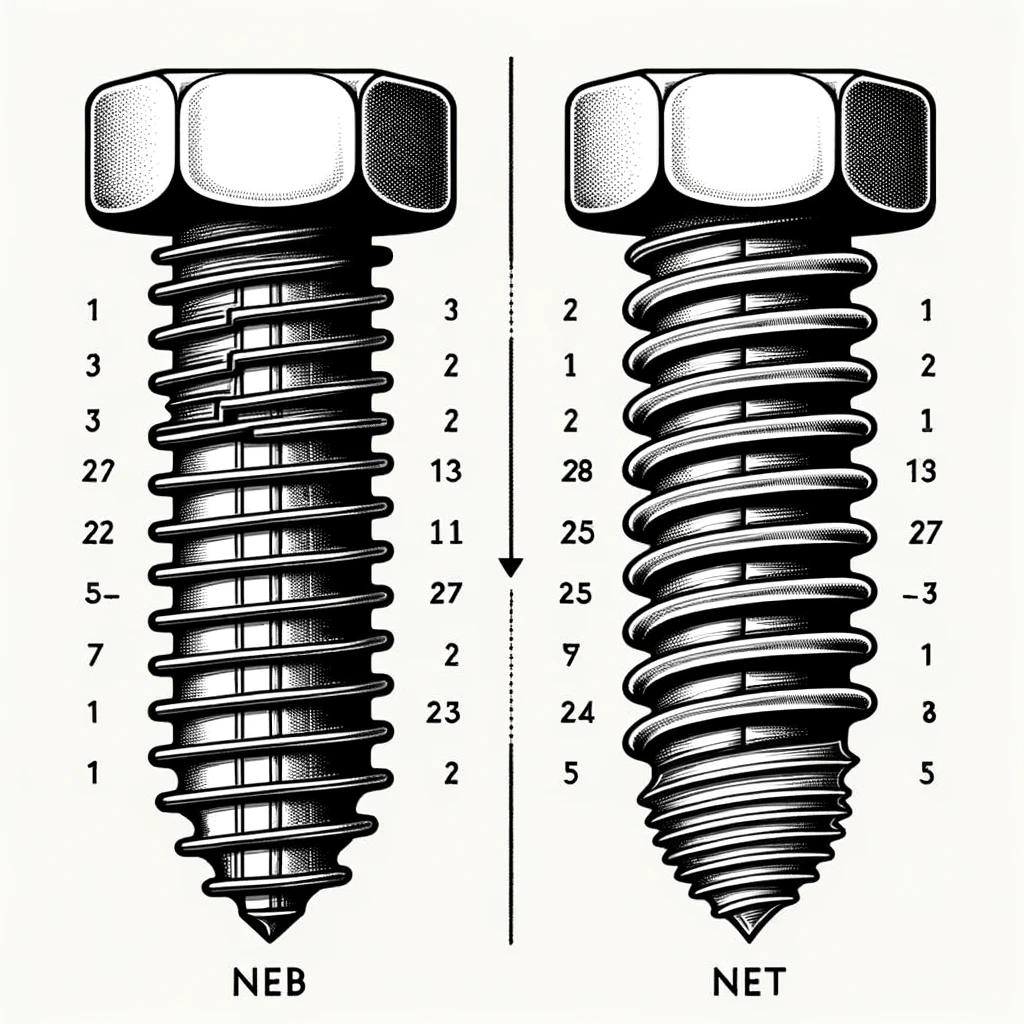 Vector Image of Stripped Fasteners