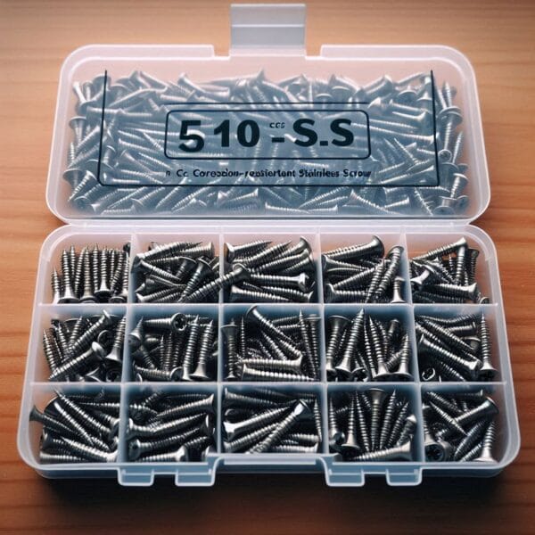 VIGRUE 510Pcs Stainless Steel Wood Screws Assortment Kit