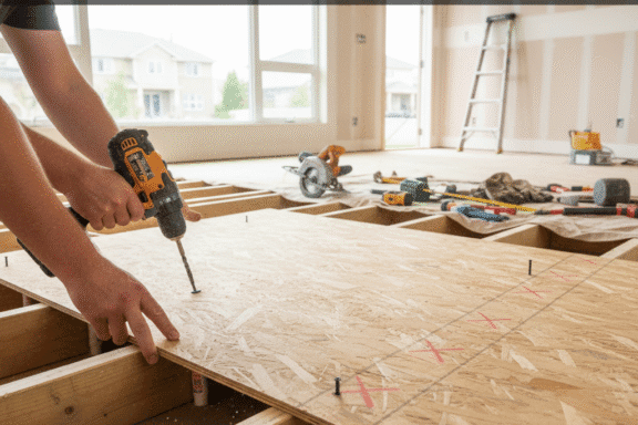 Install Fix Squeak-Free Subfloors